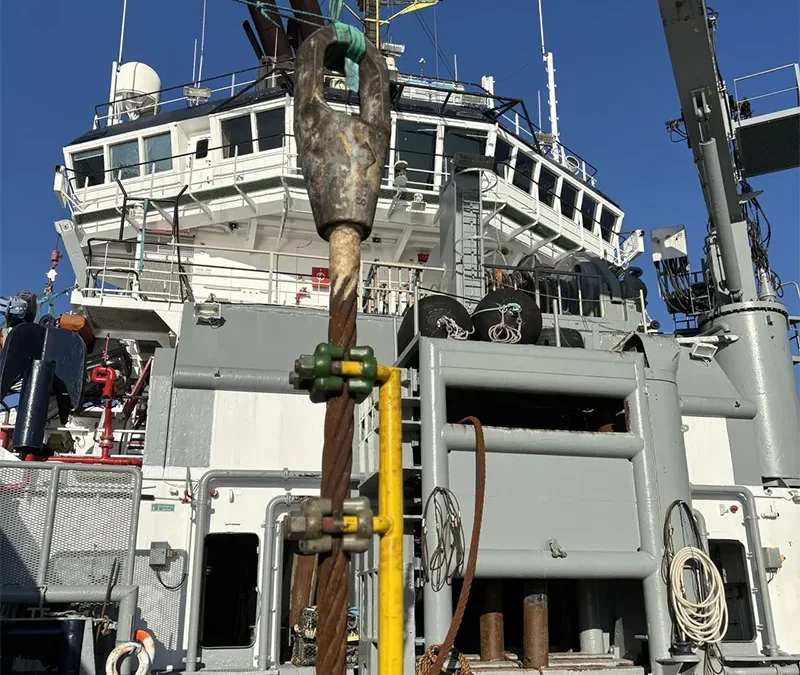 Réalisation le culottage d&rsquo;une douille sur un câble Ø77mm