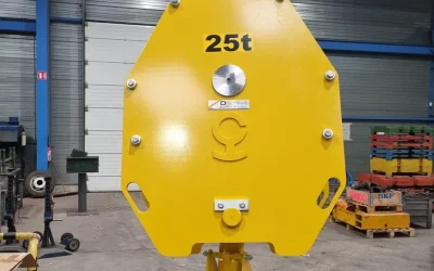 Colisage d&rsquo;un moufle de pont de 25Tonnes réalisé sur mesure