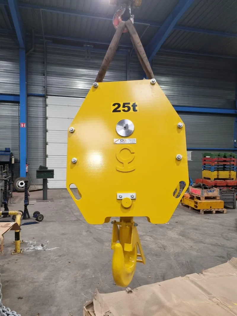 Colisage d&rsquo;un moufle de pont de 25Tonnes réalisé sur mesure